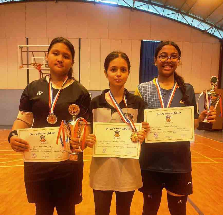 Achievements for DAV Students in 1st Fr. Arulanandam S.J. Inter School Badminton Tournament
