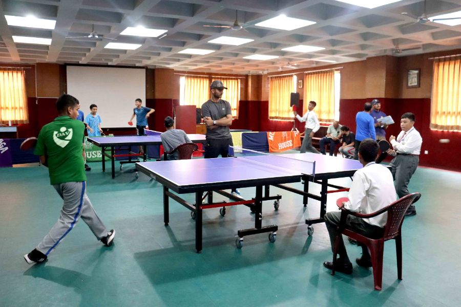 Inter-House Table Tennis Tournament for the Students of Grade VII and VIII