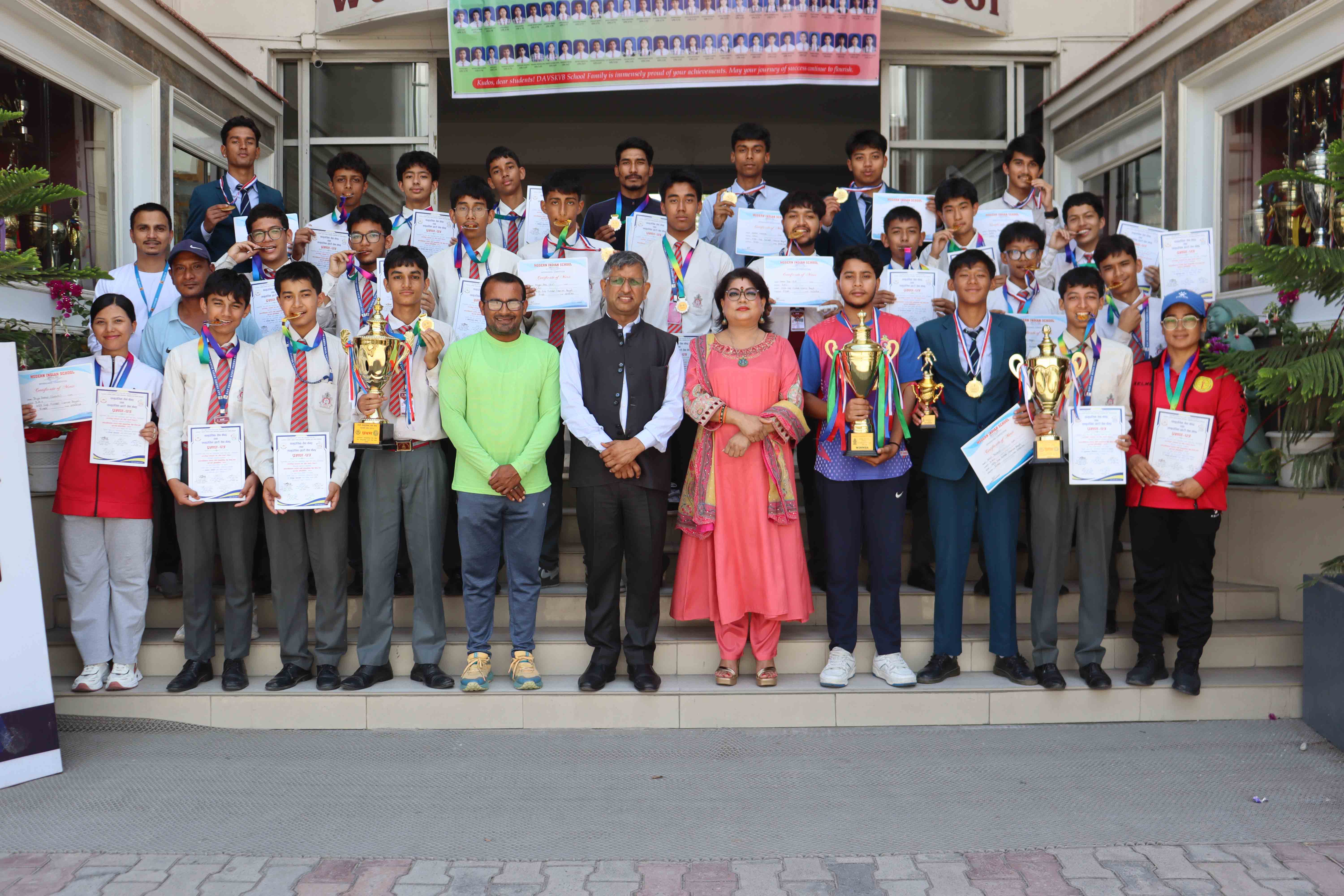 Corridor Ceremony Honours DAV’s Victories in Inter-School Futsal Tournaments