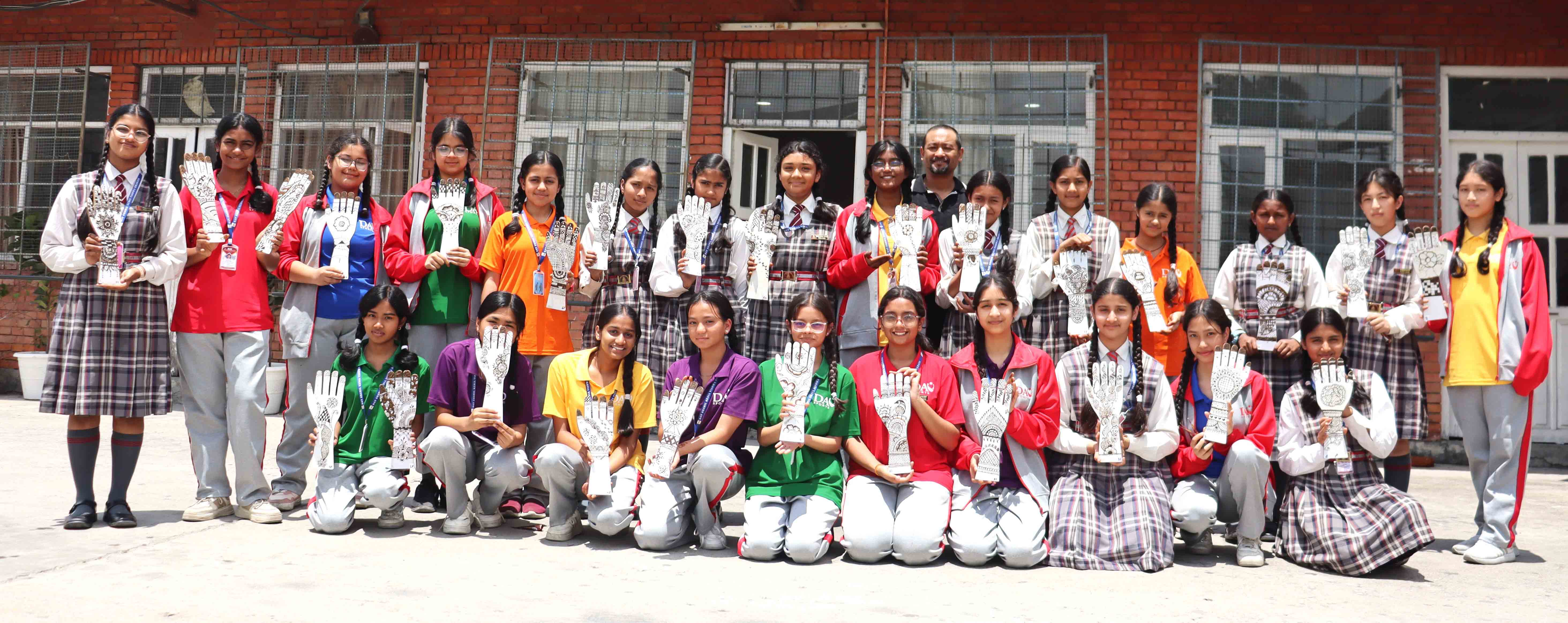 Mehendi Art Competition Showcases Talent of Grade VIII Beauty and Health Science Students