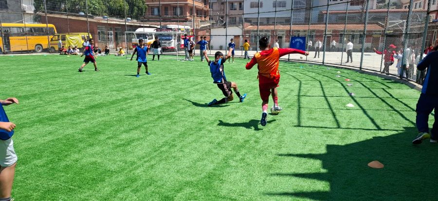 Inter House Football Tournament for Grade VIII Students