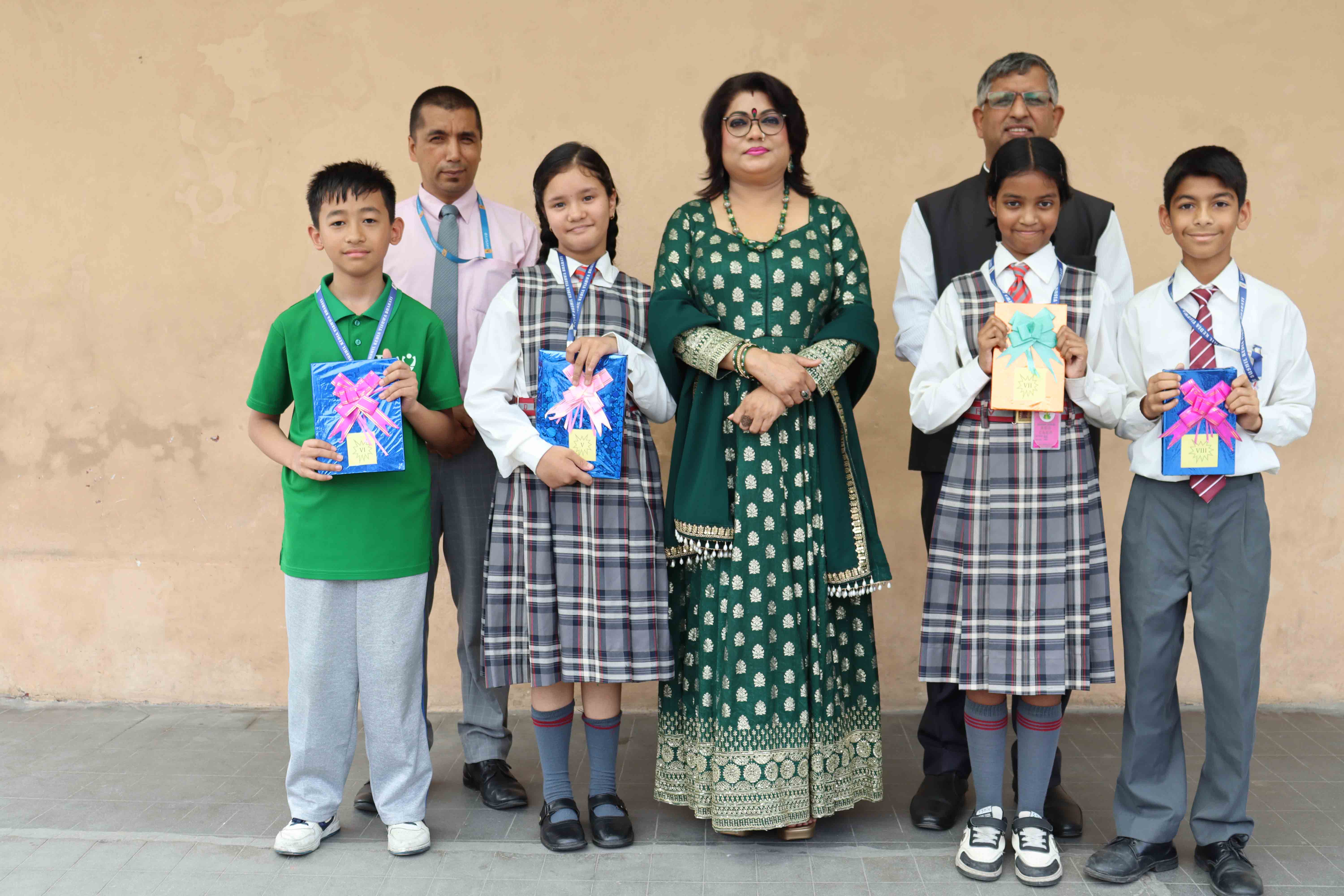 Results of Principal's Subject Sweepstakes of Mathematics for Middle School Announced in the Morning Assembly