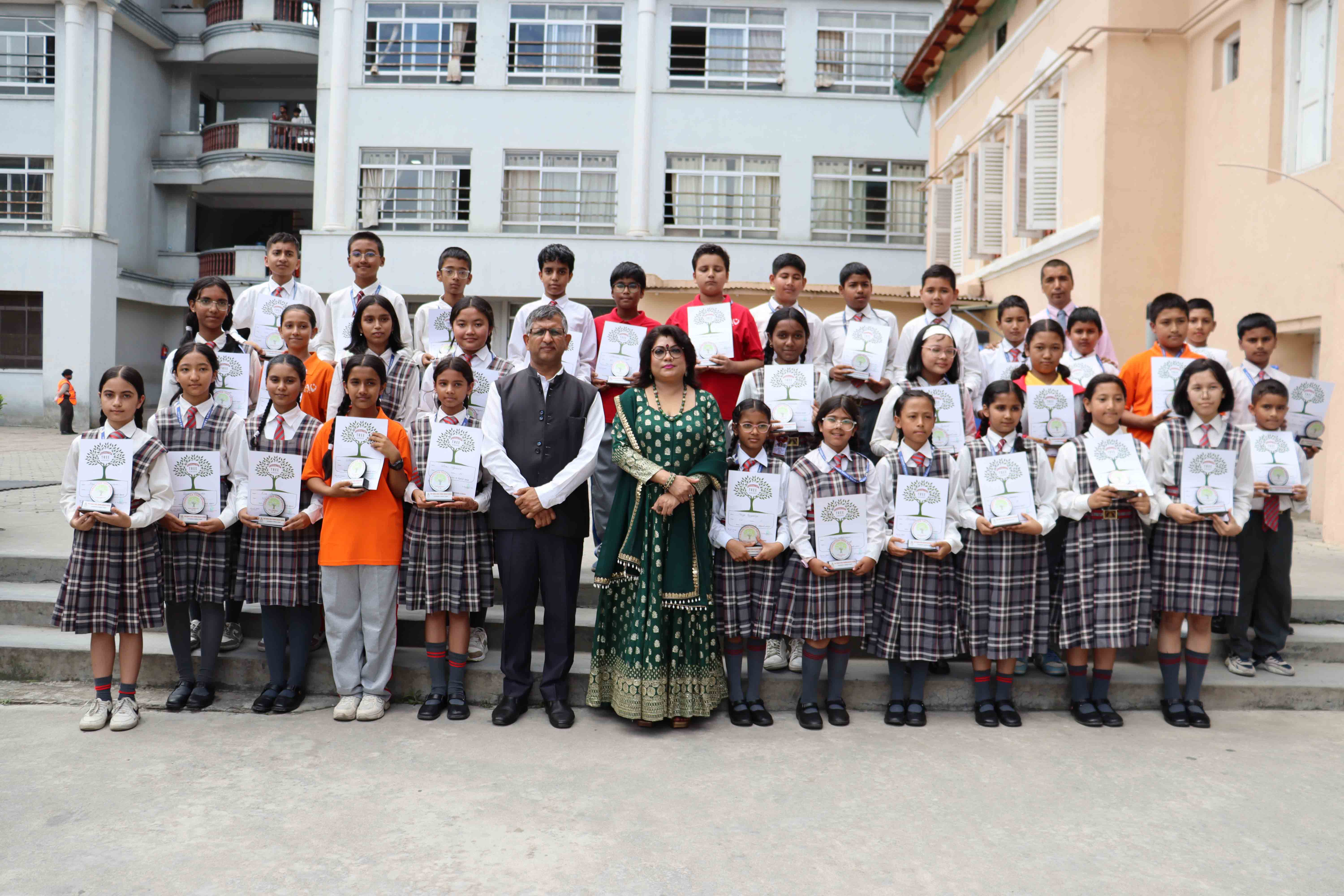 Character Tree Award Presented to Middle School Students for Exemplary Discipline and Moral Values