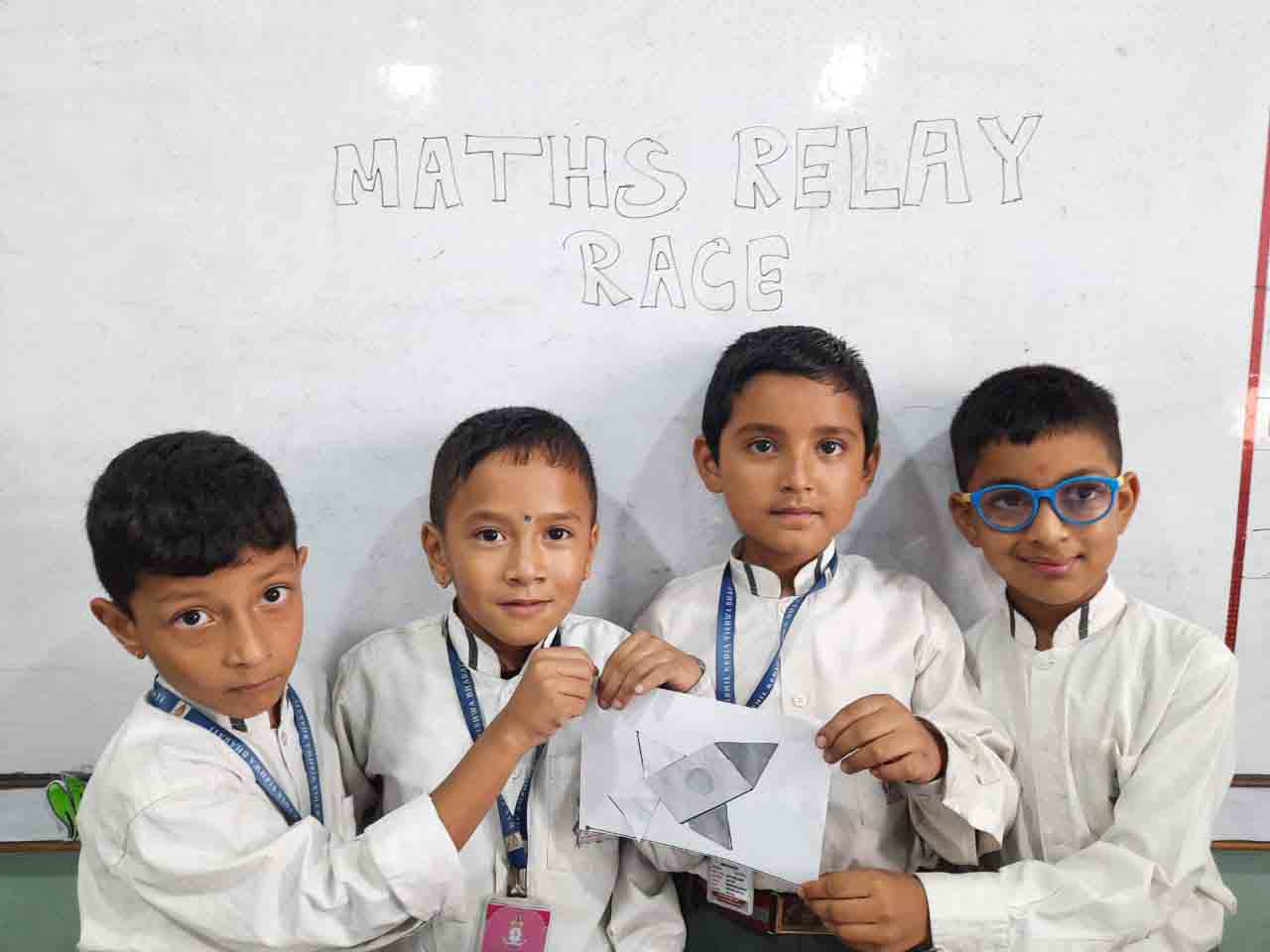 Maths Relay Race for Grade I and II Students