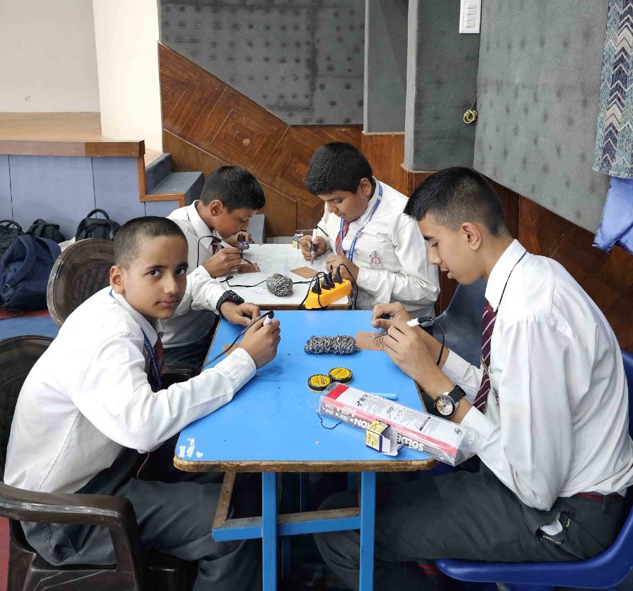 Grade VII Students Take Part in Three-Day Soldering Workshop