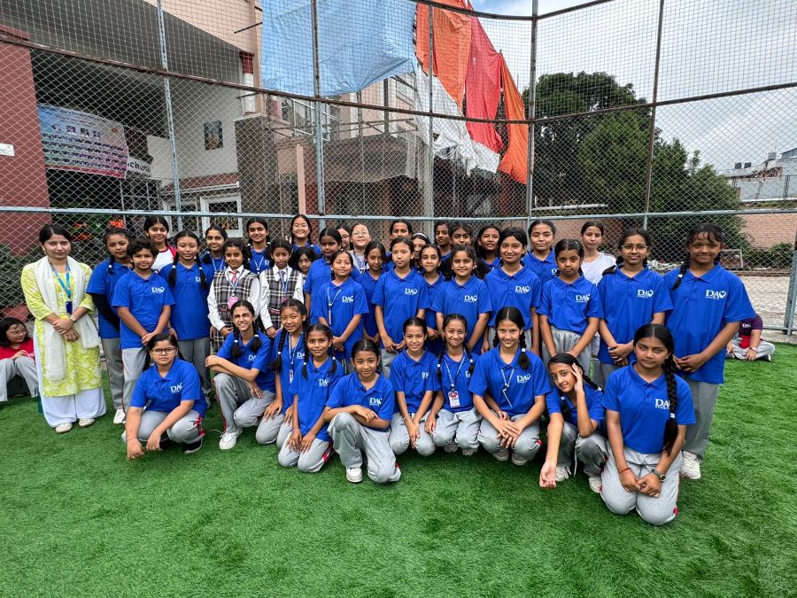 Mount Annapurna House Wins Inter-House Girls Football Competition for Grades V and VI