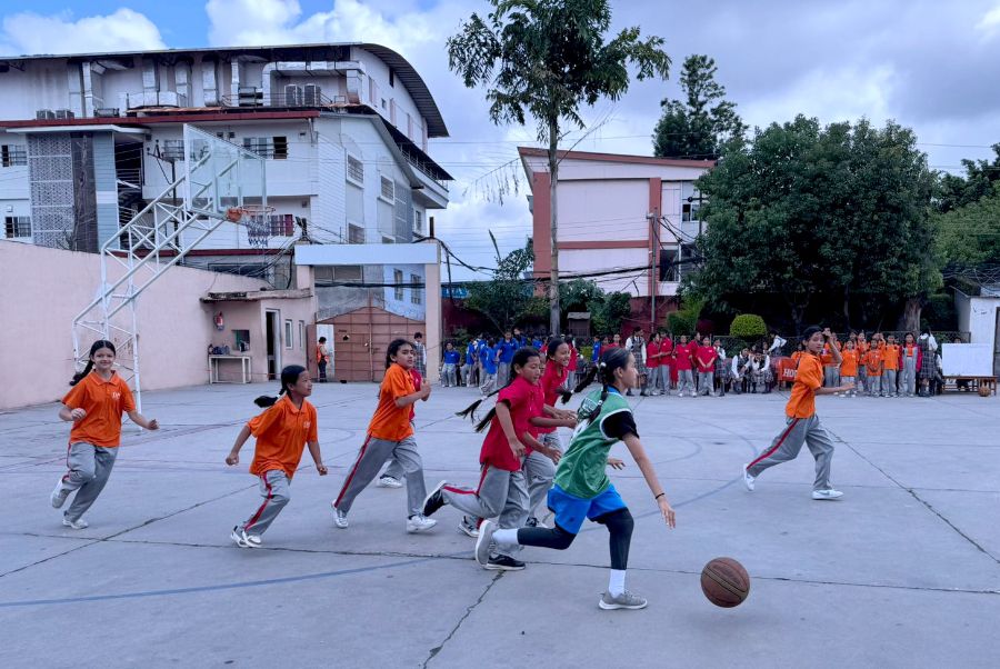 Inter House Basketball Tournament for Grade V and VI Girls