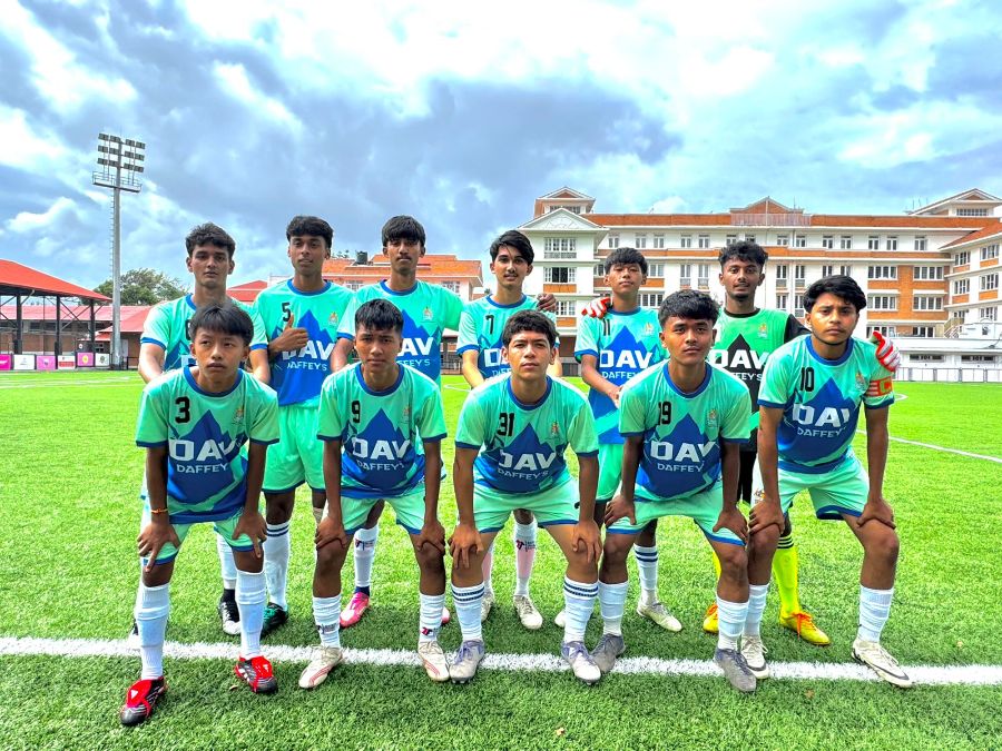 DAV Super Daffeys Secure First Victory in Nepal School Football League