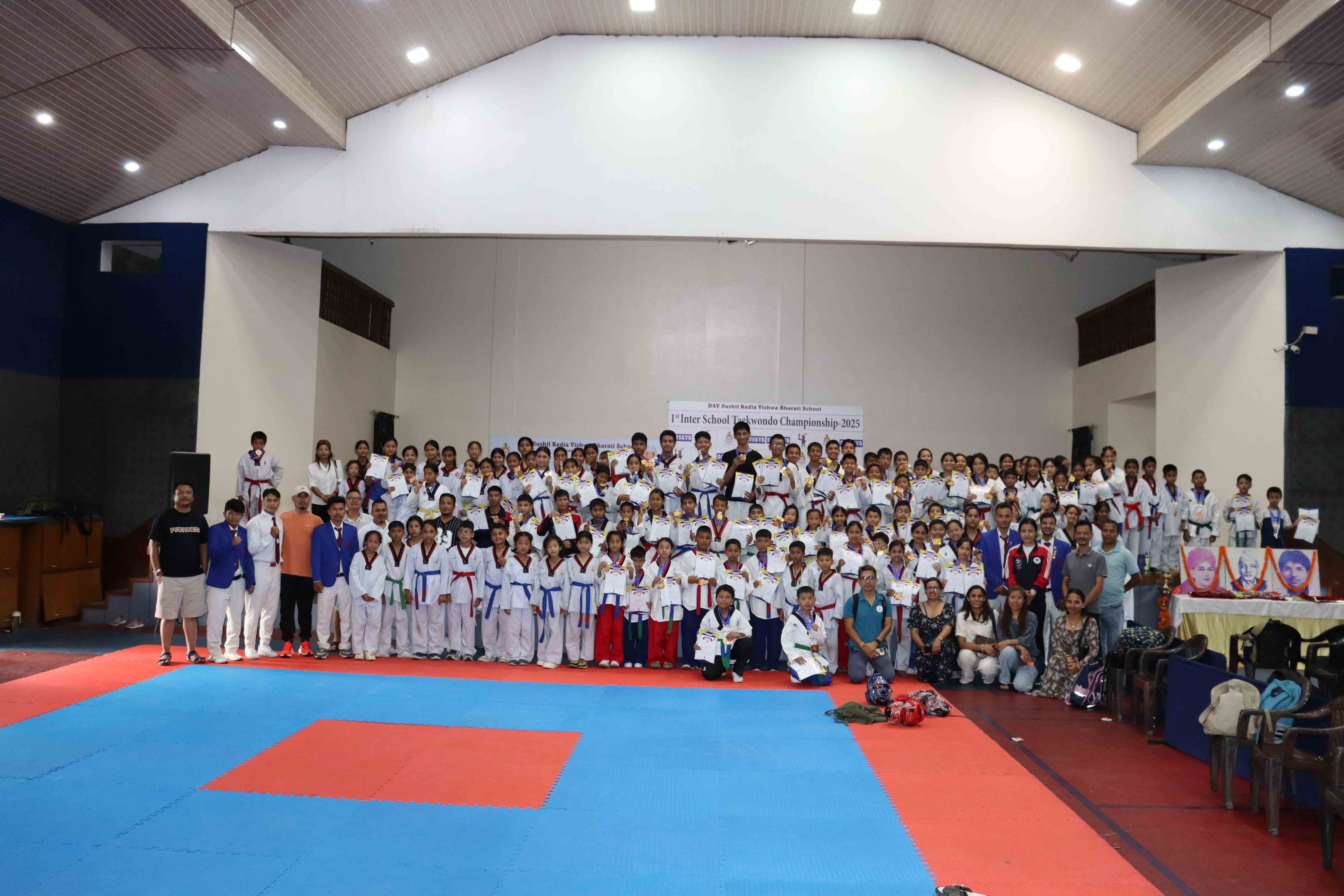 1st Inter School Taekwondo Championship Completed with Grand Success