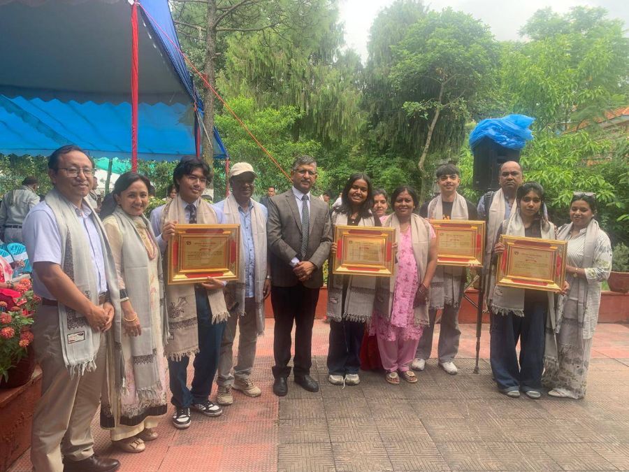 4 GPA Achievers - Apekshya Shah, Nuwan Kulung Rai, Sankalpa Mani Devkota, and Soyana