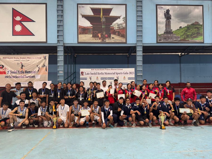 Award Ceremony of the 2nd Sushil Kedia Memorial Inter-School Basketball Tournament