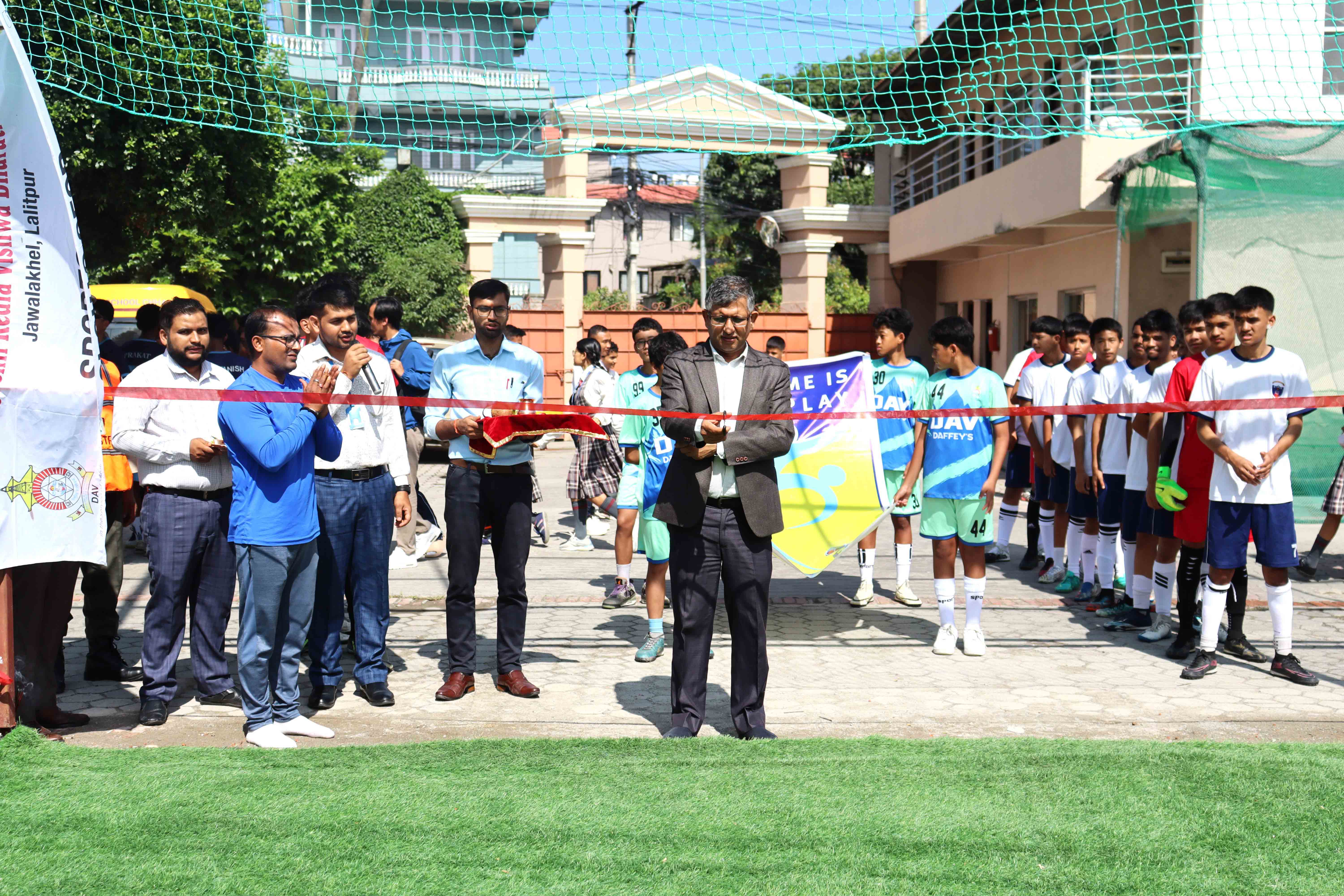 School Inaugurates Futsal Ground on the Occasion of 9th Sushil Kedia Memorial Inter School Futsal Tournament