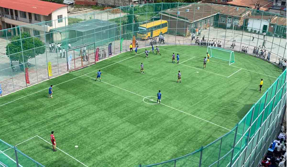 An Outstanding Aerial View of DAV Futsal Ground