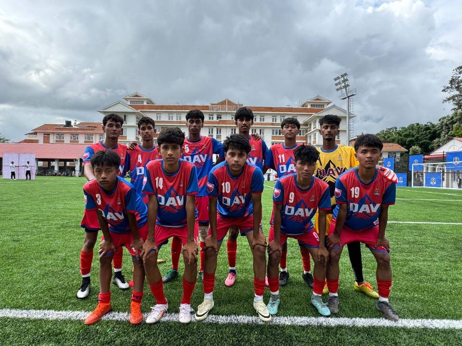 DAV School’s Football Team Reaches Semifinals of the Nepal School Football League (NSFL)