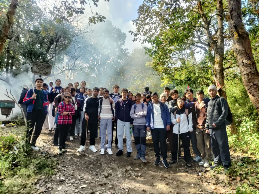 Nature Walk for Grade XI Students from Hattiban Resort to Champadevi Temple