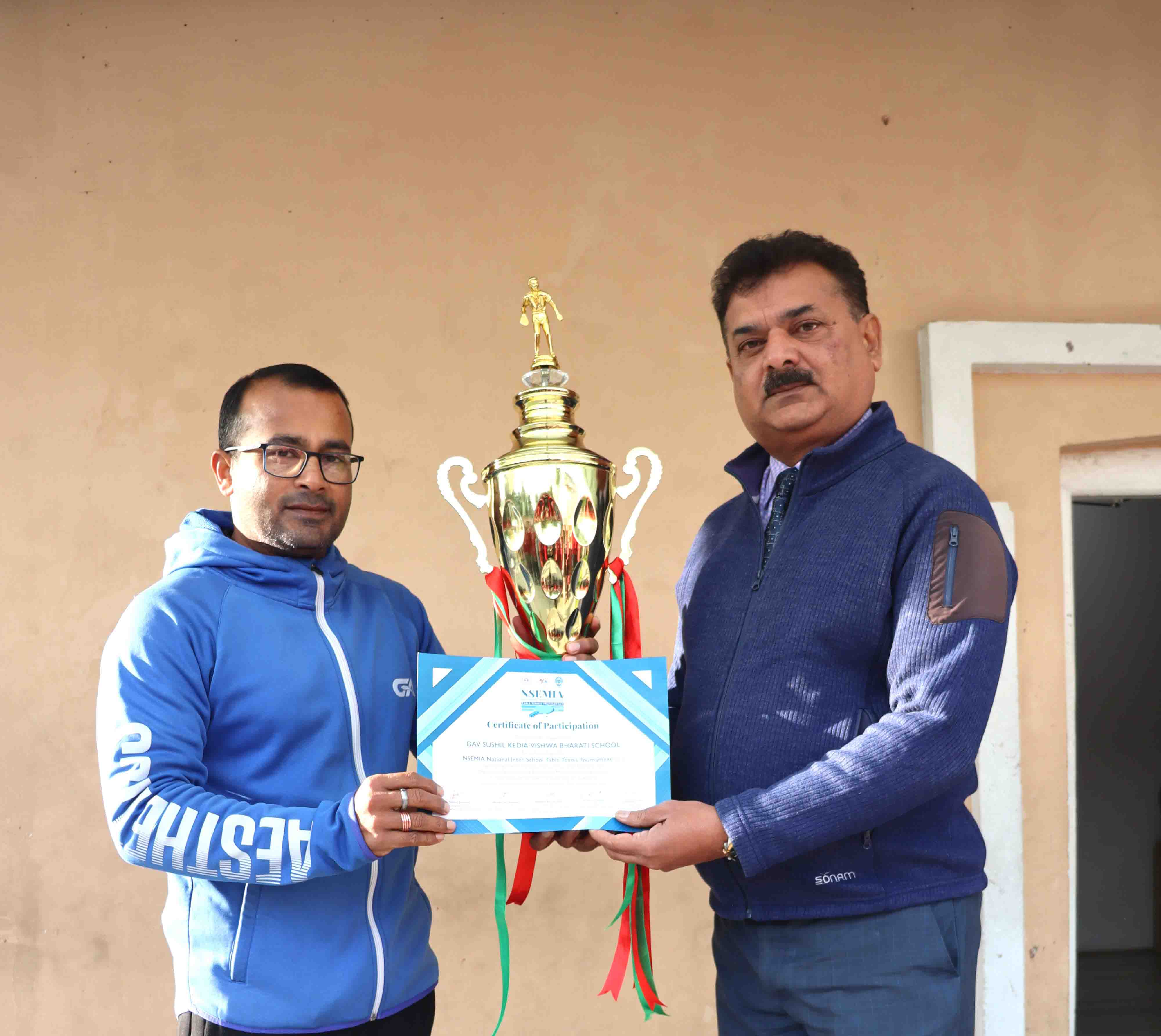 DAV School Secures Championship Title at NSEMIA National Inter-School Table Tennis Tournament