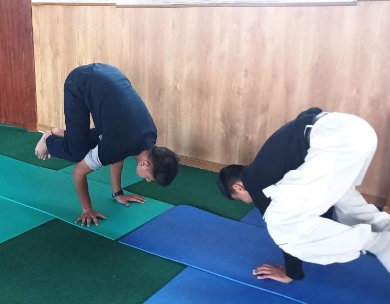 Inter House Yoga Competition for Grade IX and X Boys