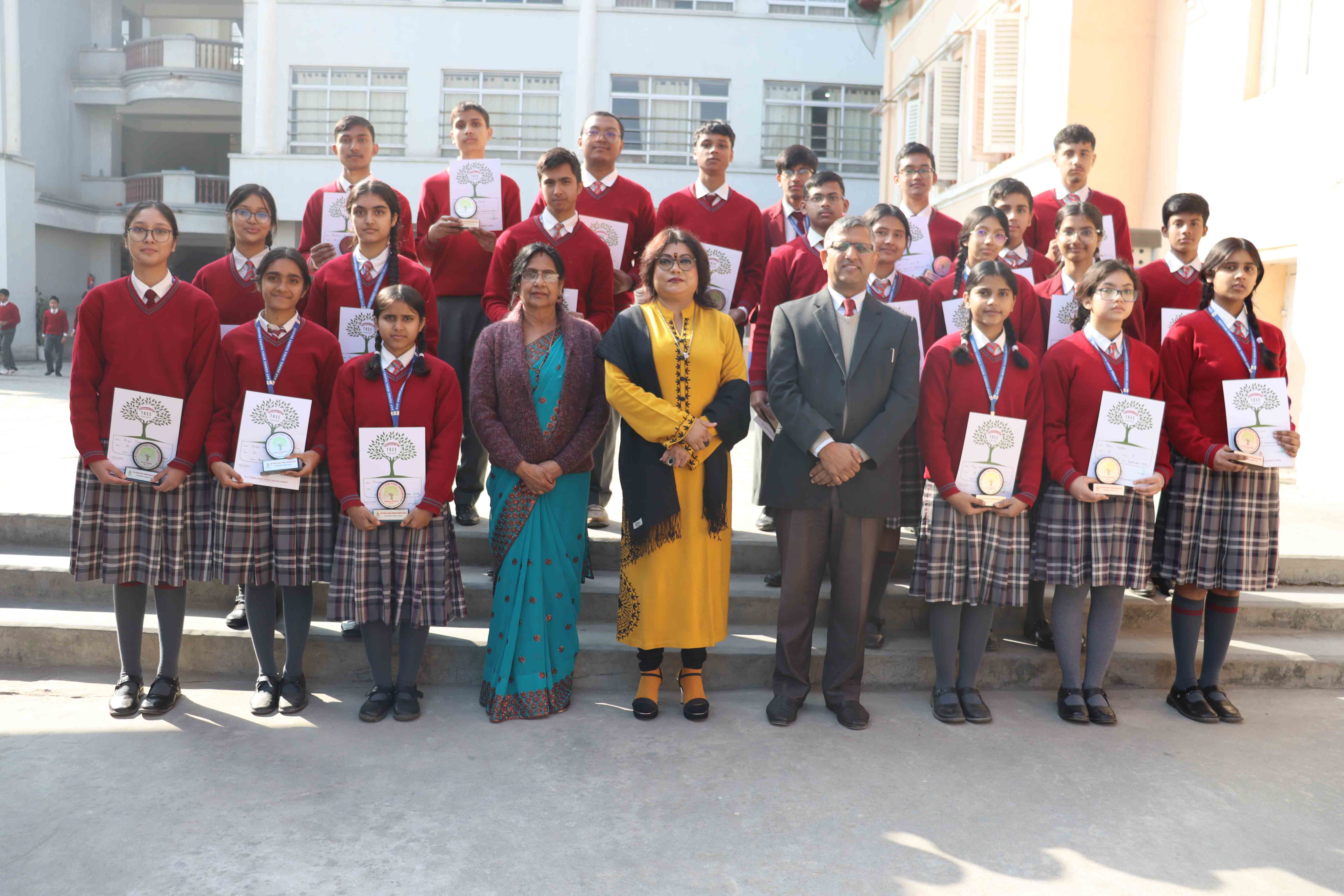 Character Tree Award Distribution Ceremony in Senior School Principal Introduces Limelight Scholar Award
