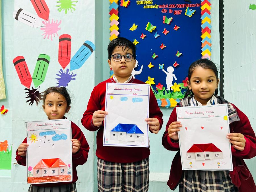 Paper Folding Competition at DAV Kindergarten