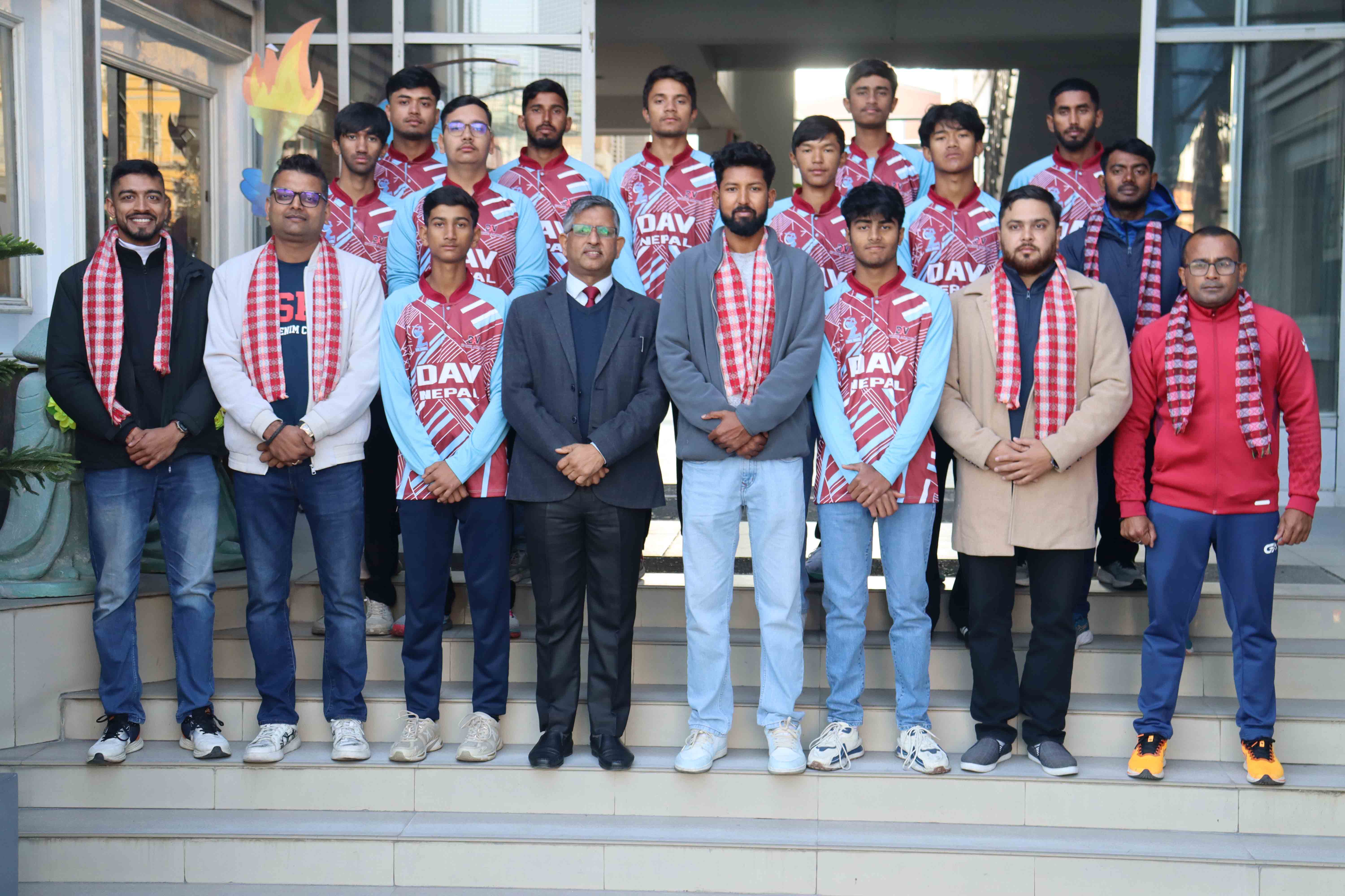 Jersey Reveal and Farewell Ceremony of DAV School's Cricket Team for the International School Cricket League-2025