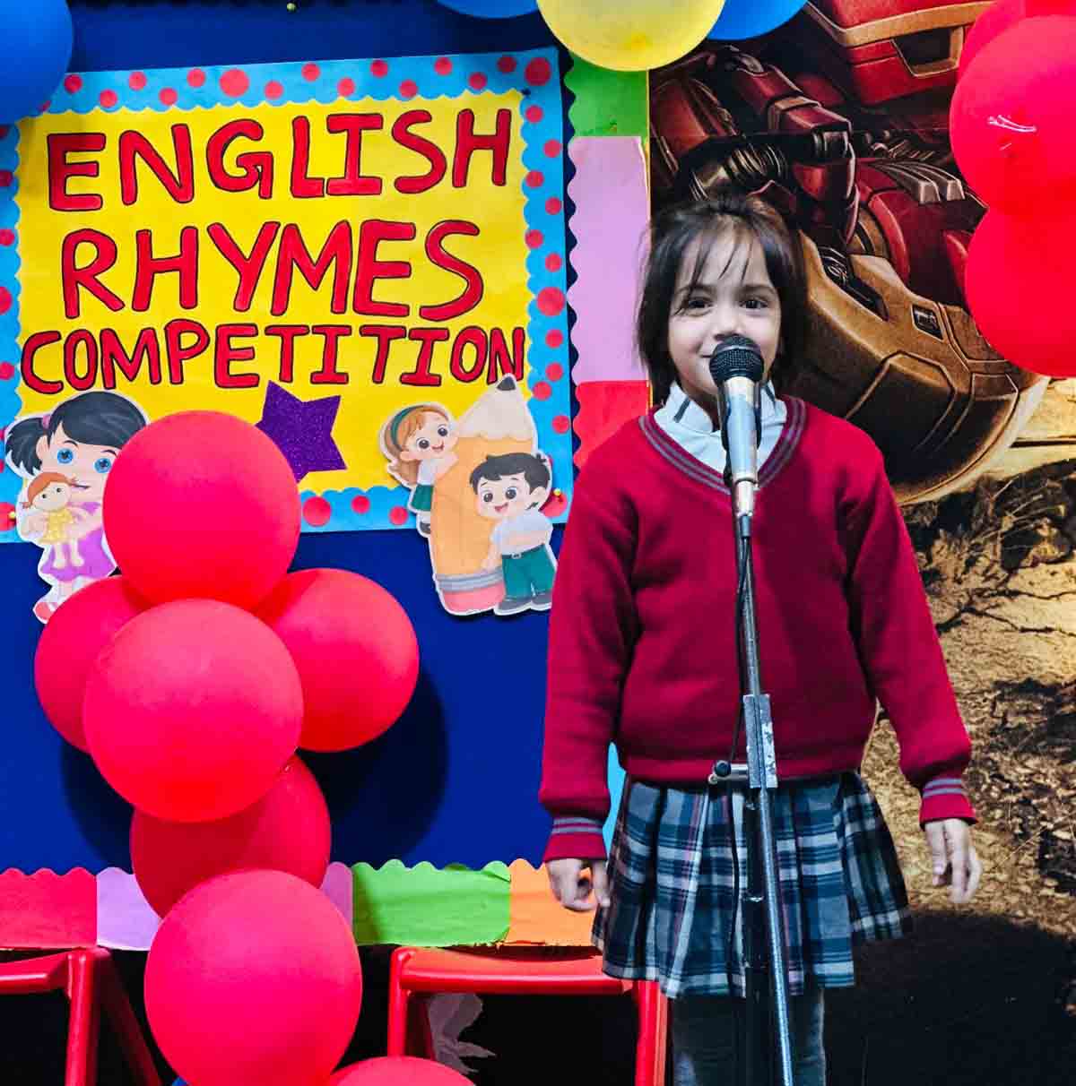 English Rhymes Competition in the Pre-Primary School