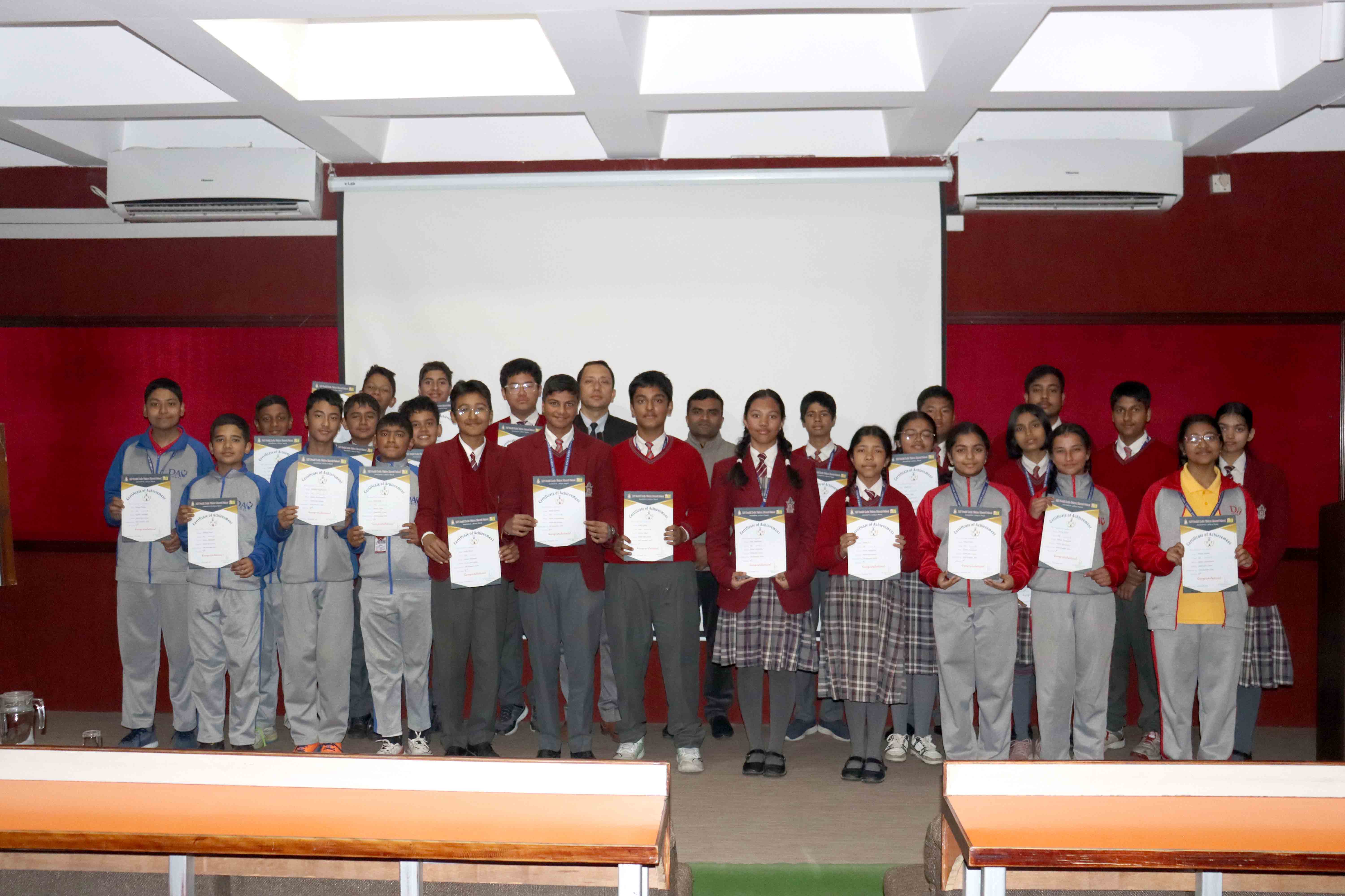 Inter-House Mathematics Quiz Contest for Grade VII and VIII Students