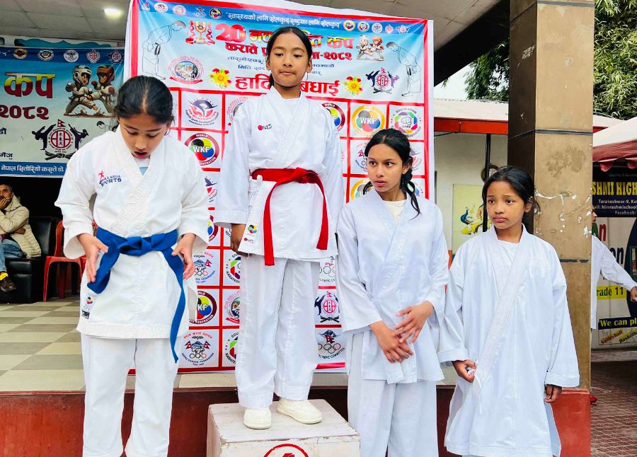 Yanzum Lama Clinches Rising Player Award and Gold Medal at 20th Nawa Shanti Cup Karate Championship 2025