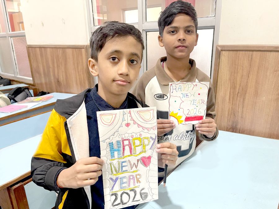 New Year Greeting Card Making Activity