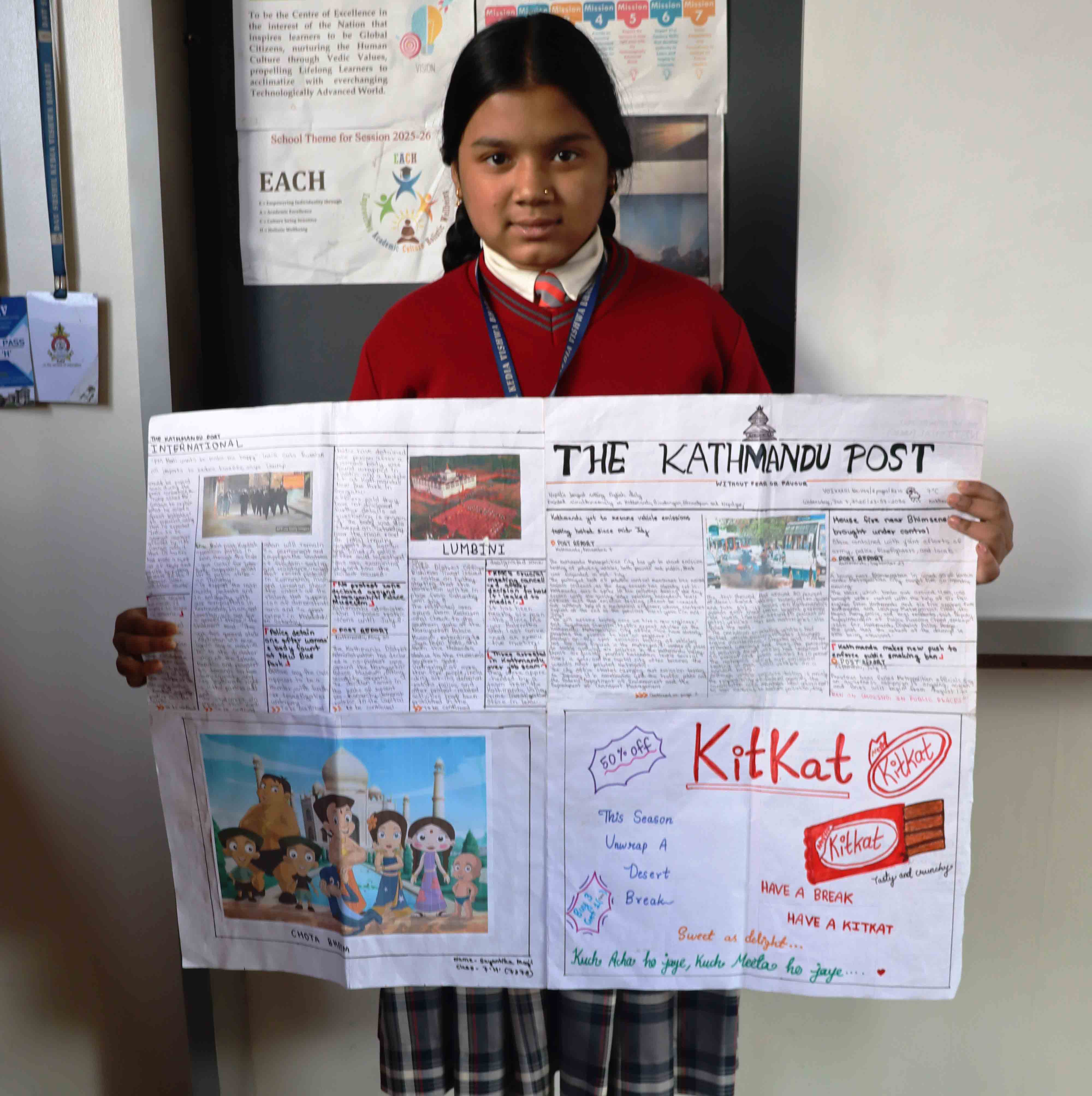 The Inspirational Work of Sayantika Maji: A Handwritten Newspaper