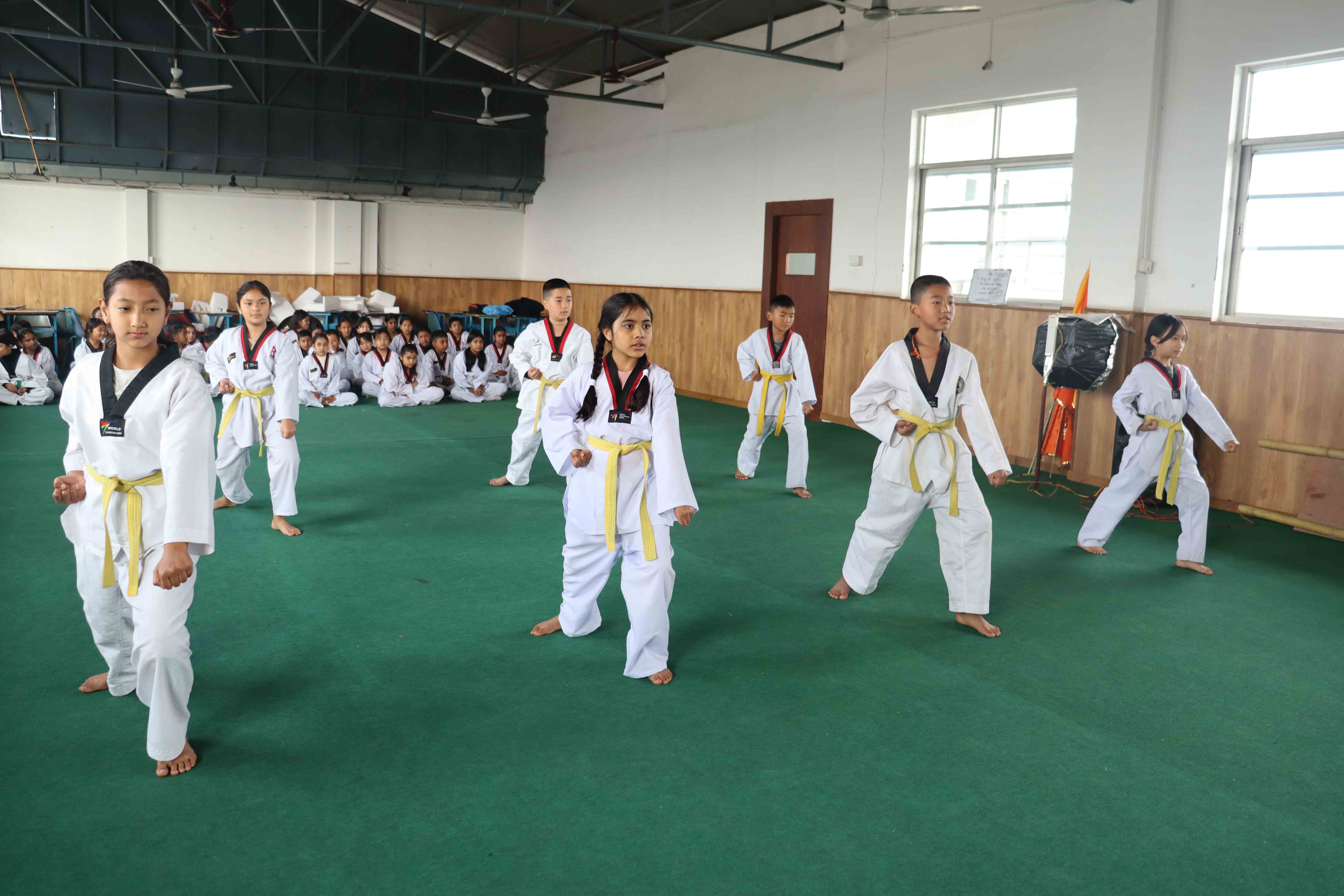 Taekwondo Belt Grading Examination Conducted