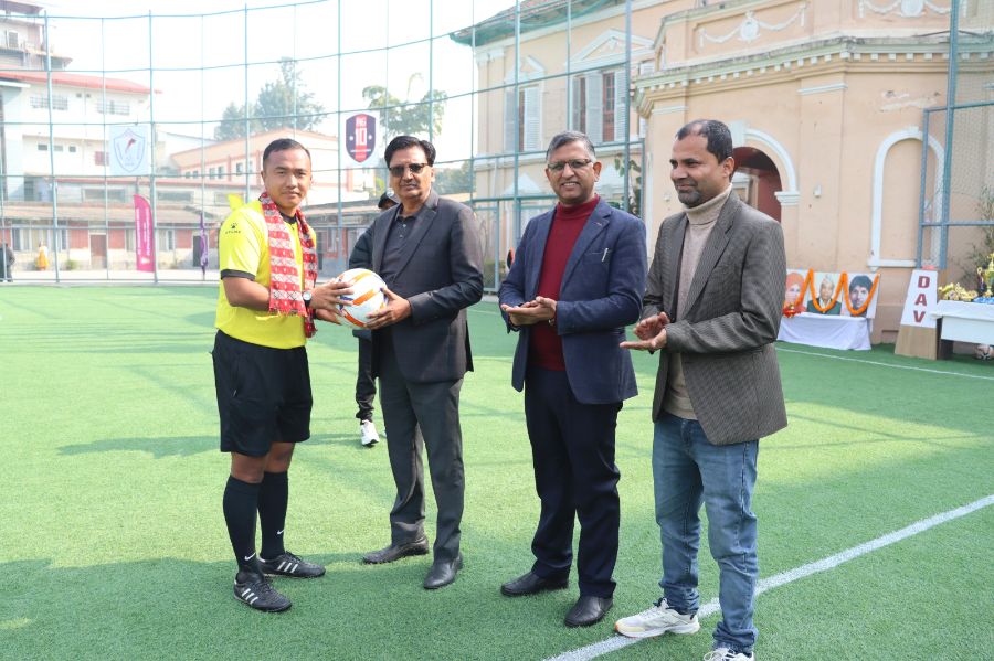 The First International Indo-Nepal Football Championship Began at DAV SKVB School