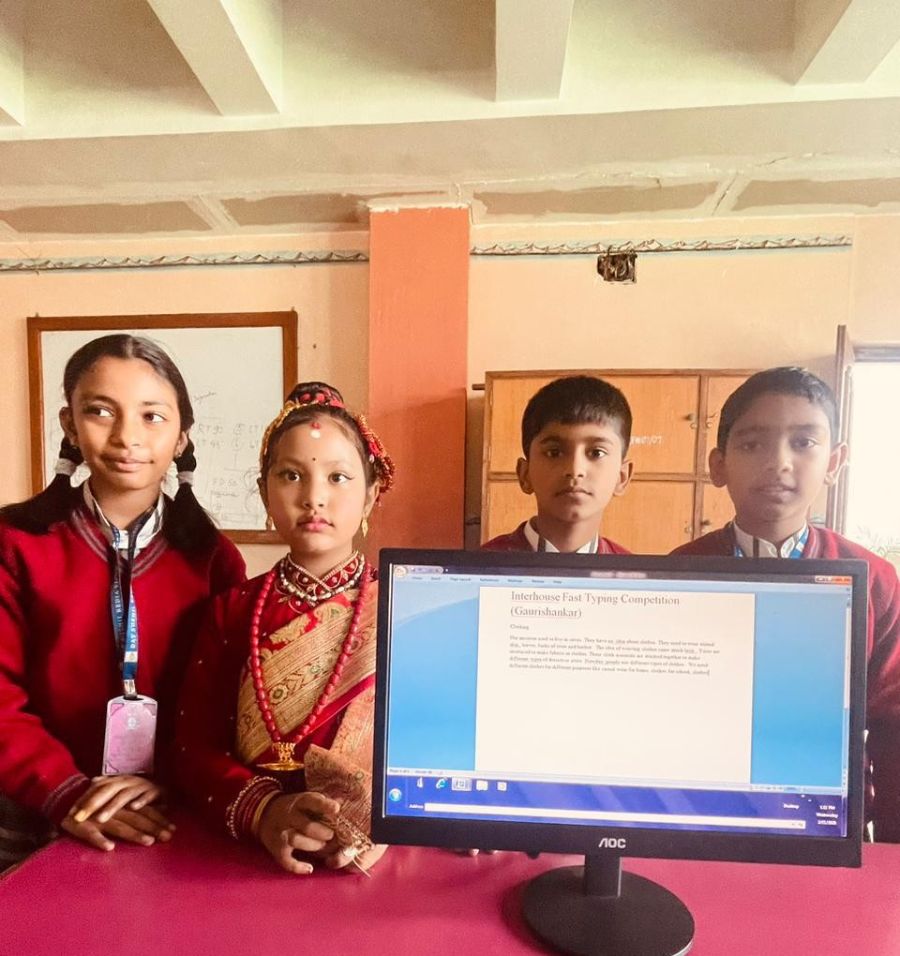 Inter-House Fast Fingers Competition for Grade III and IV Students