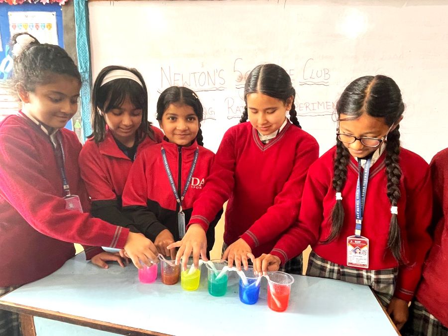 Walking Rainbow Experiment Activity for Grade IV Students