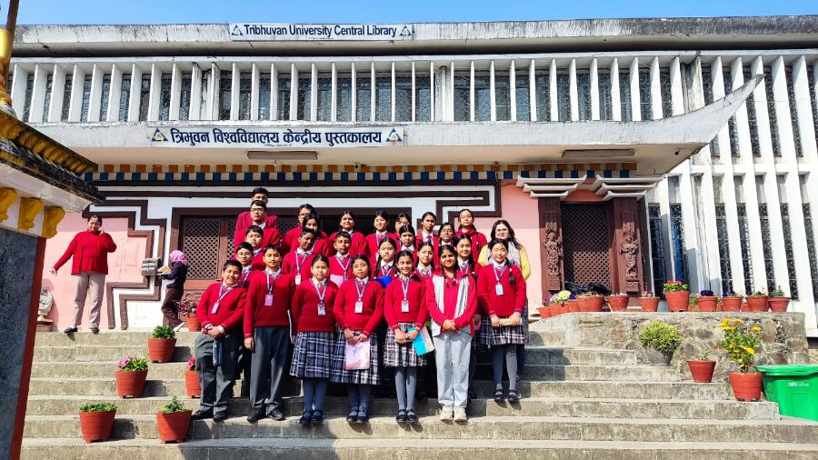 Visit to Central Library, Tribhuvan University, Kirtipur, Kathmandu