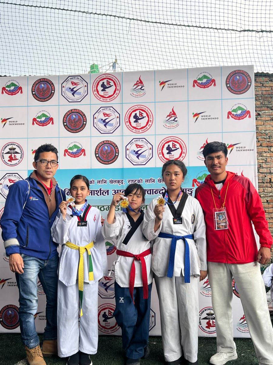 Outstanding Achievement in Phoenix Martial Arts Kathmandu District Level Taekwondo Championship