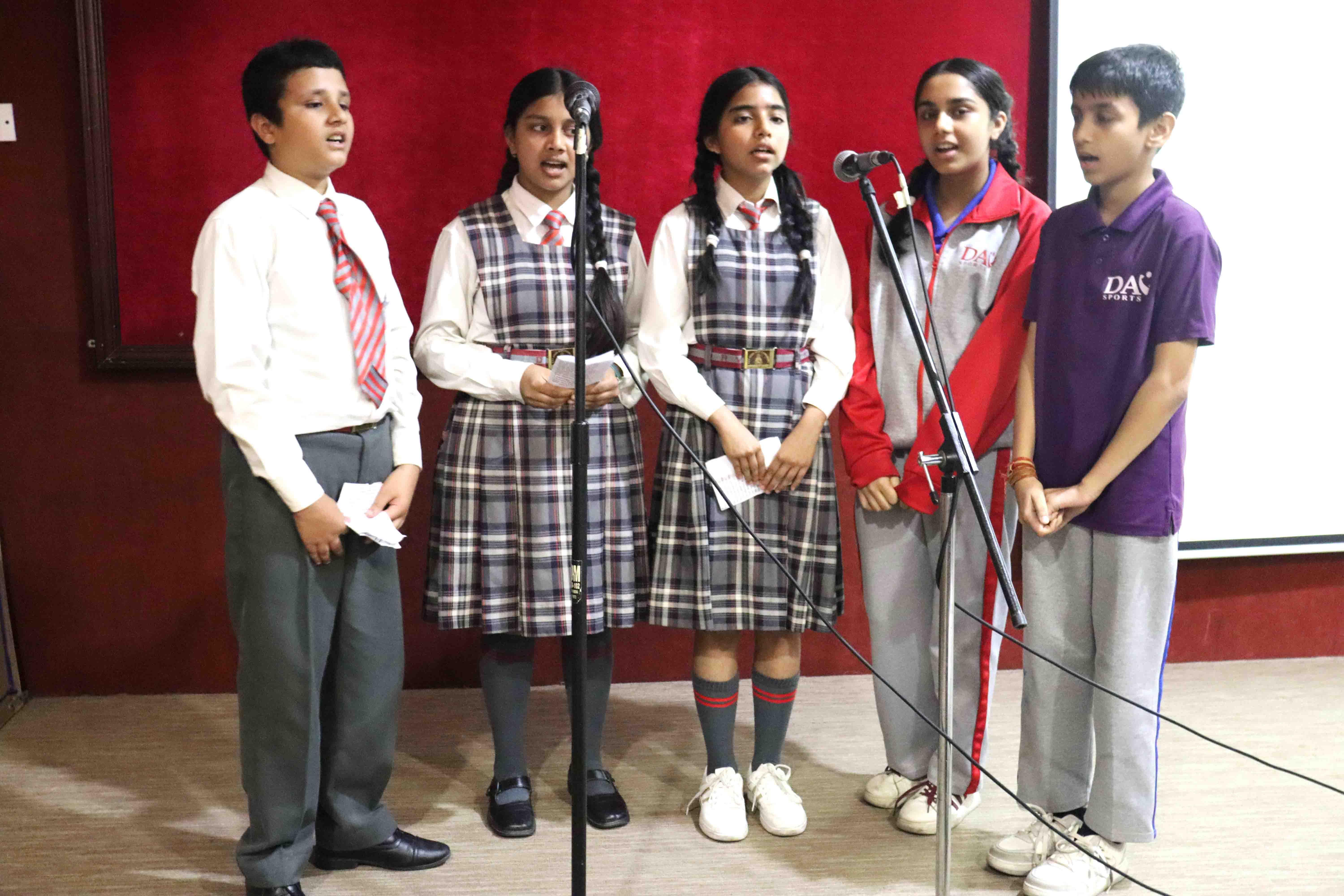 Shlokas Chanting Competition for Grade VII Students