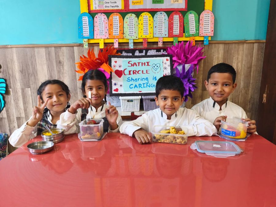 Sathi Circle Activity Promotes Sharing, Friendship, and Healthy Eating in Junior School