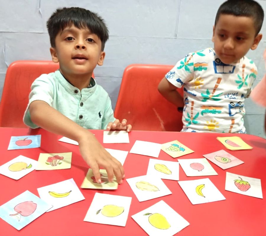 Memory Game Makes Learning Fun at DAV Kindergarten