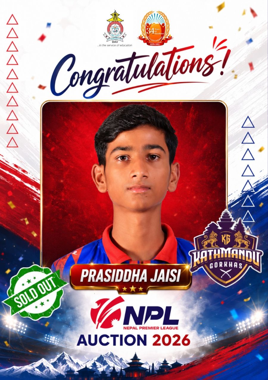 Huge Congratulations to Prasiddha Jaisi