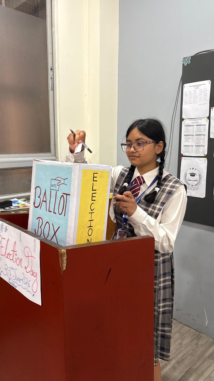 Classroom Election Demonstration for Grade VIII Students