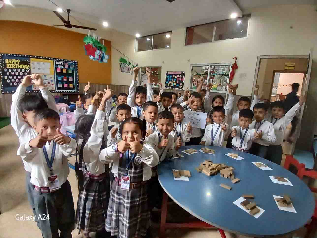 'Maths Relay Race' for Grade I and II Students