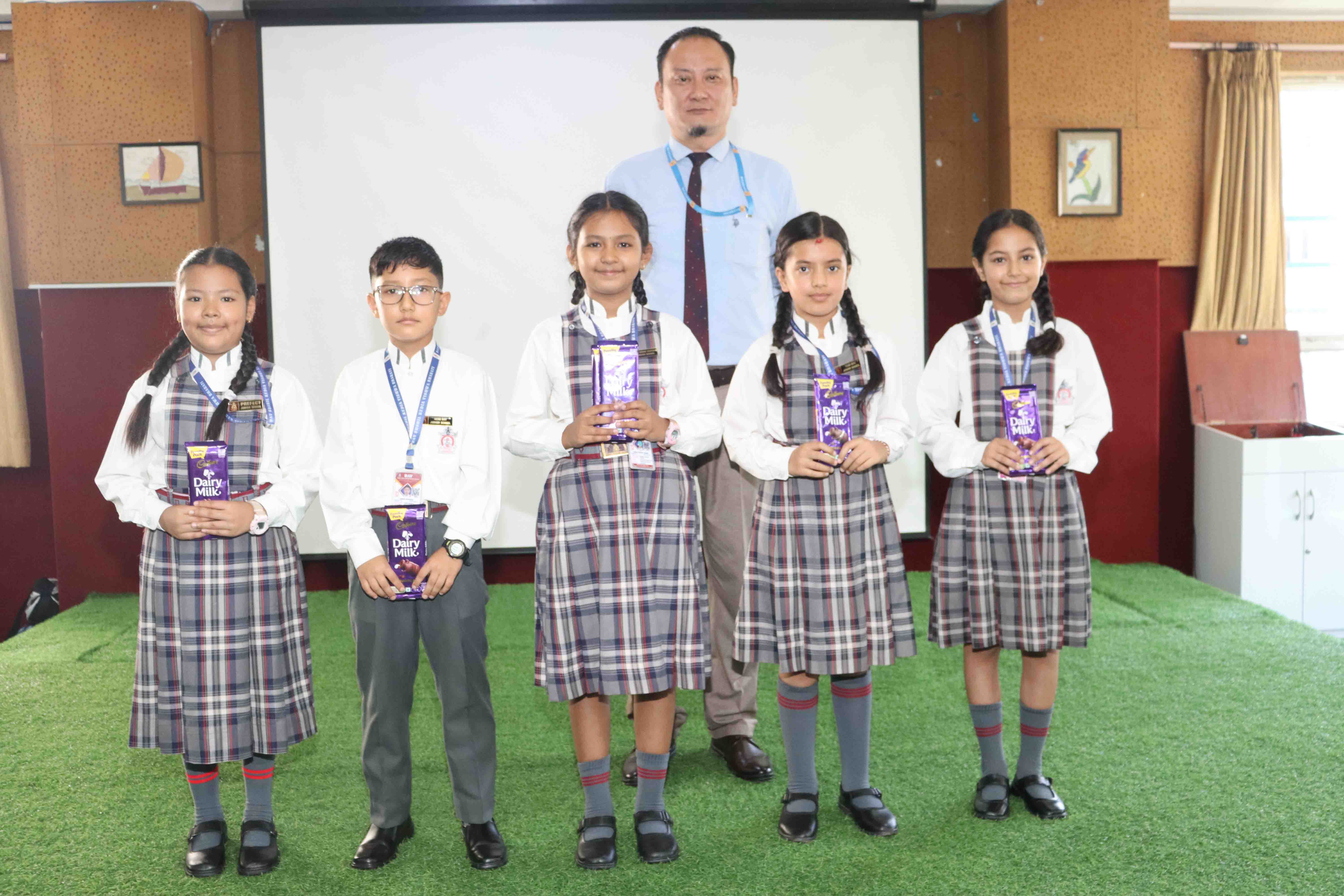 Best Performers of Grade IV Family Jamboree Final Rehearsal (2026/27) Honoured in the Assembly