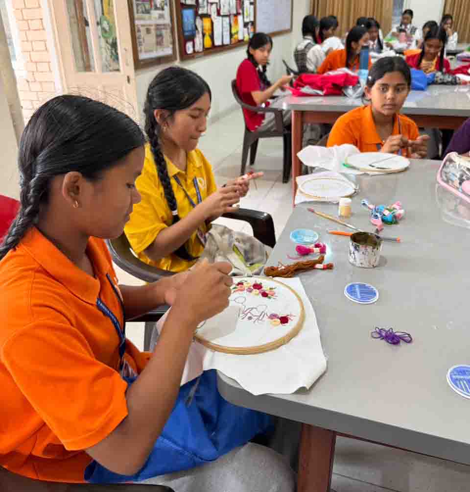 Embroidery Competition for Grade VIII Students