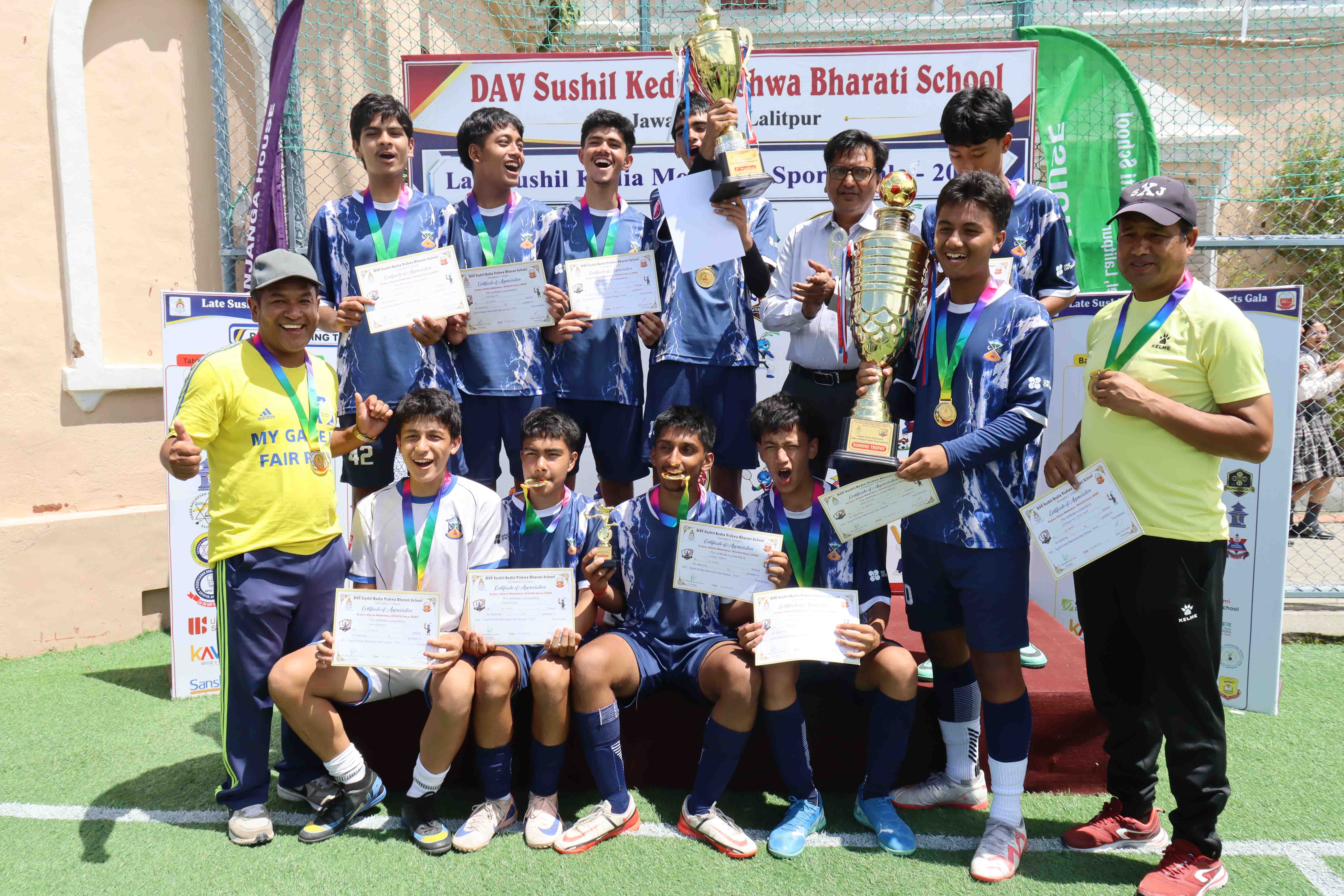 Second Event of Sushil Kedia Memorial Sports Gala 2026/27: 10th Sushil Kedia Memorial Inter-School Futsal Tournament Concludes with Award Ceremony