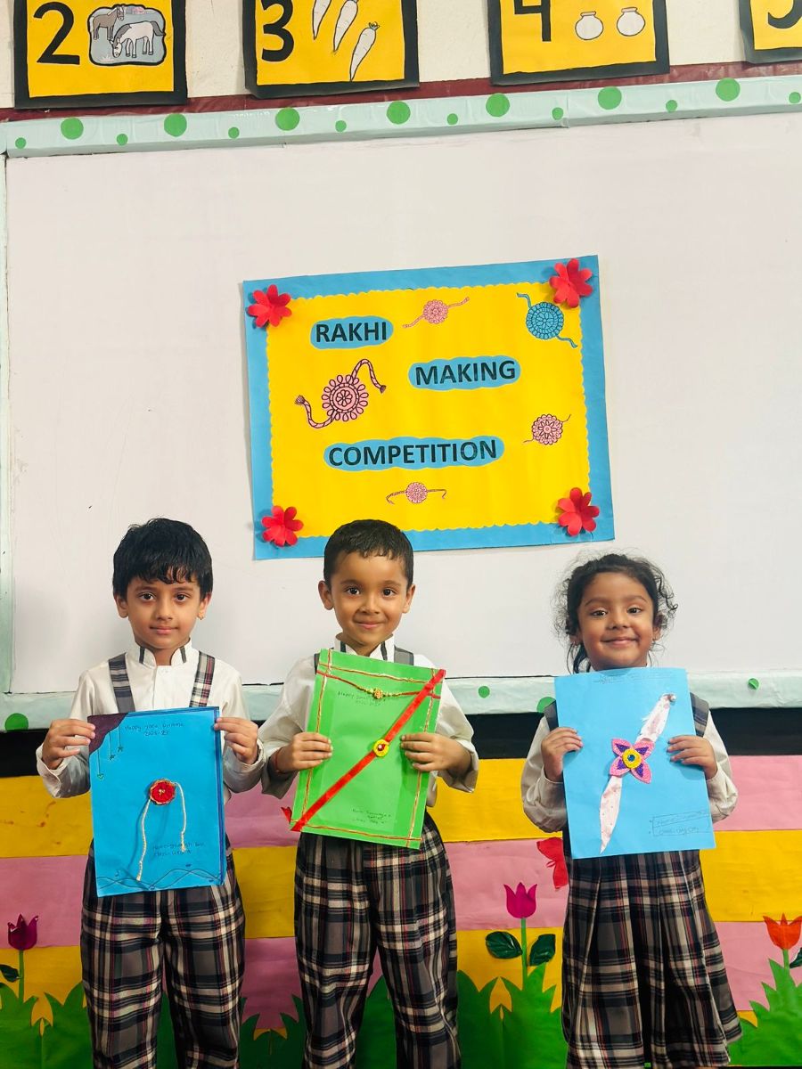 Rakhi Making Competition at DAV Kindergarten