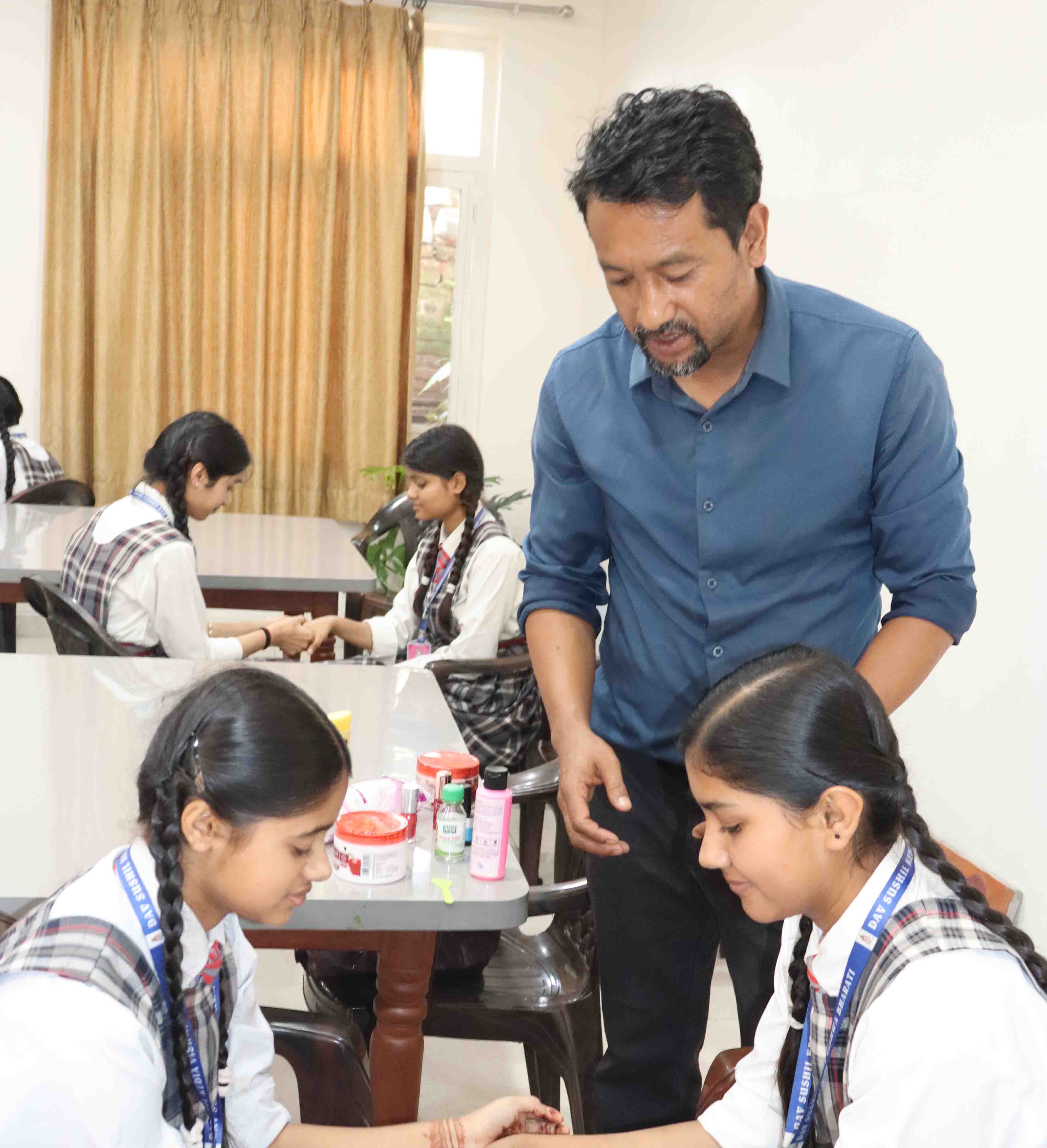 Workshop on Manicure for Grade IX Beauty and Health Science Students