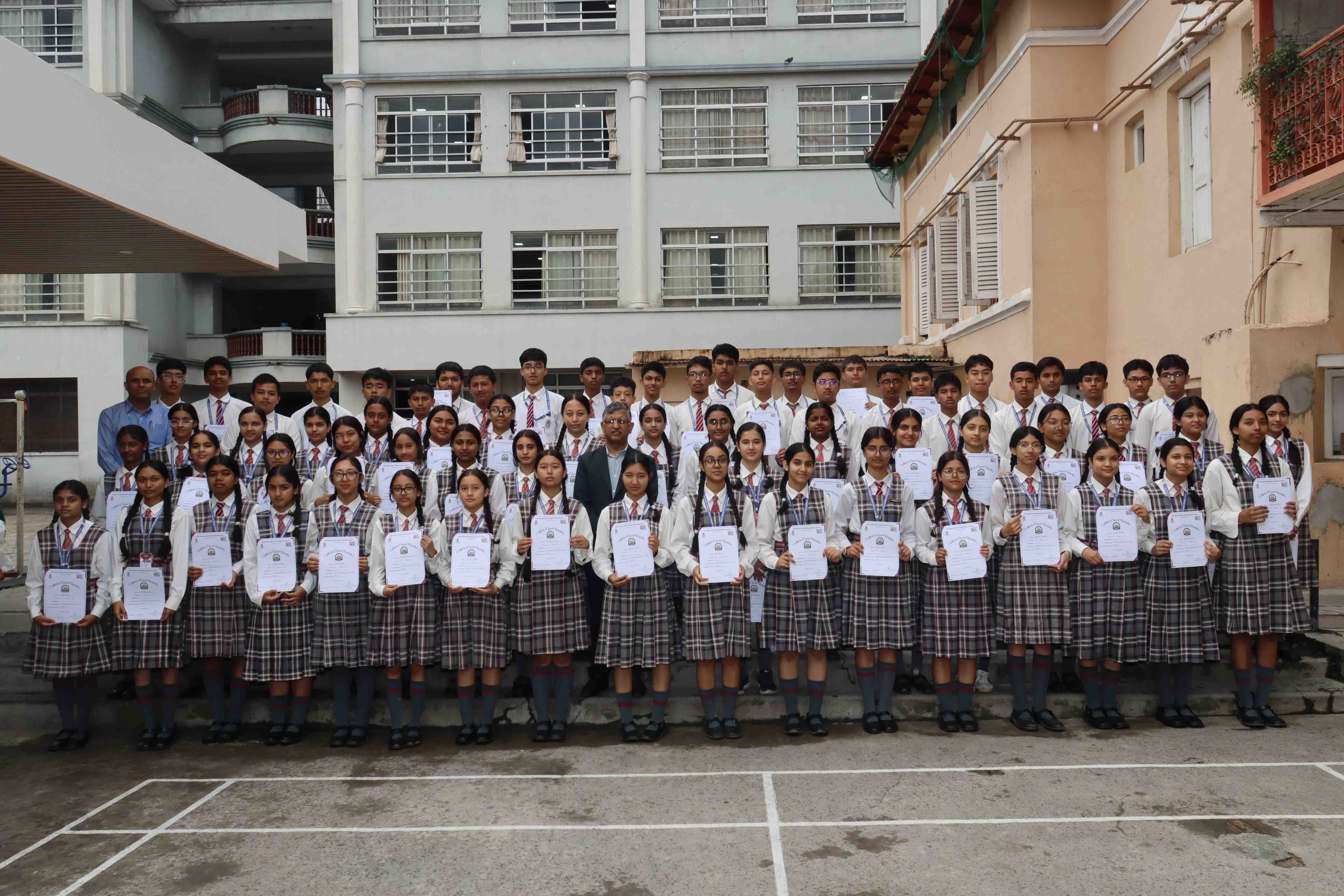 Grade X Well-Groomed Students Honoured with Certificates of Special Recognition