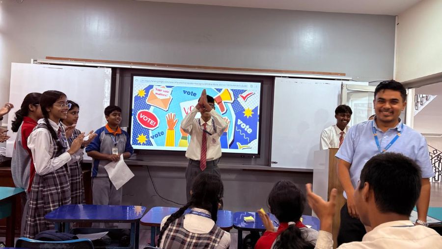 Grade IX Students Experience Democracy Firsthand in Classroom Mock Election