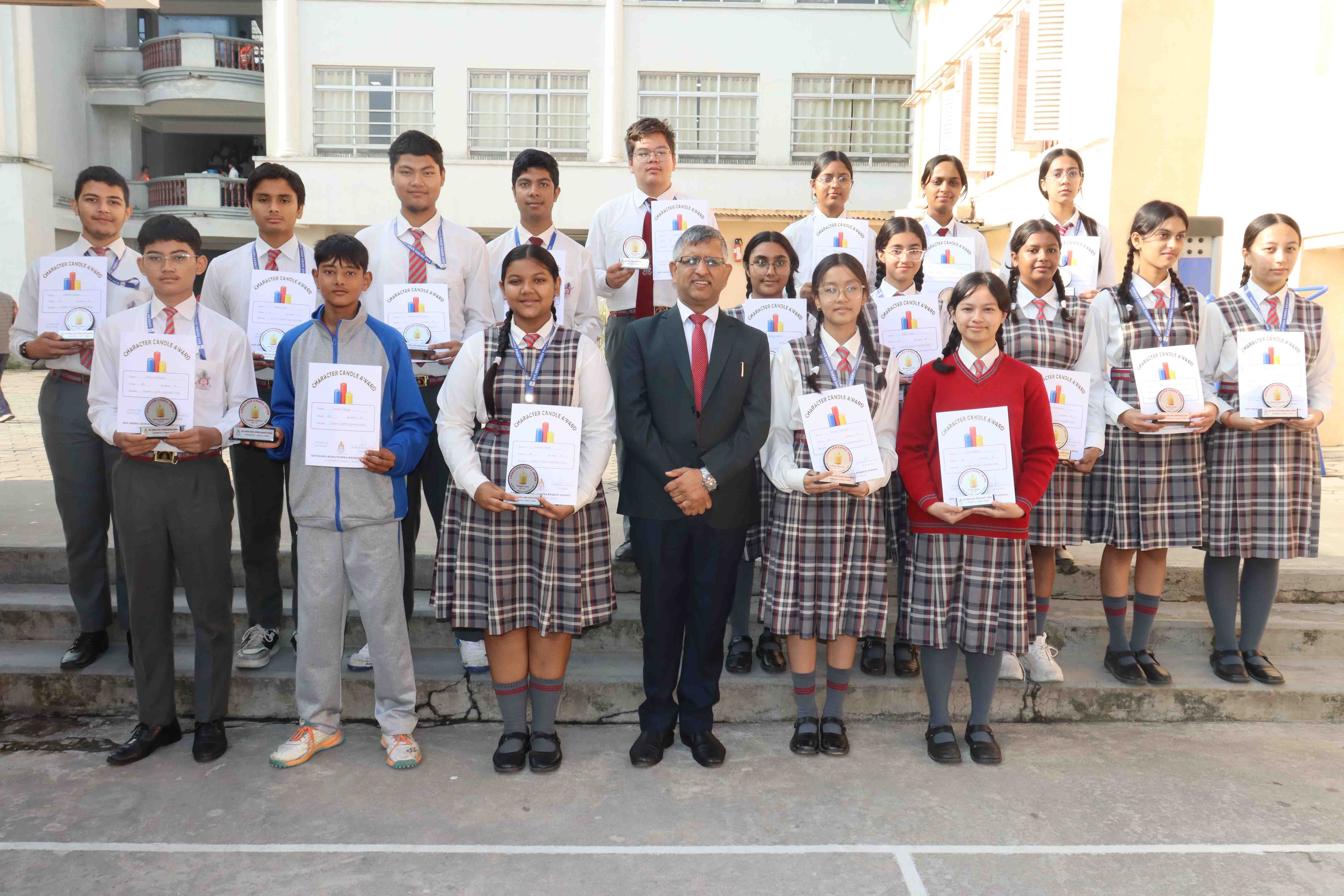 Character Candle Award for the First Semester Bestowed in Senior School